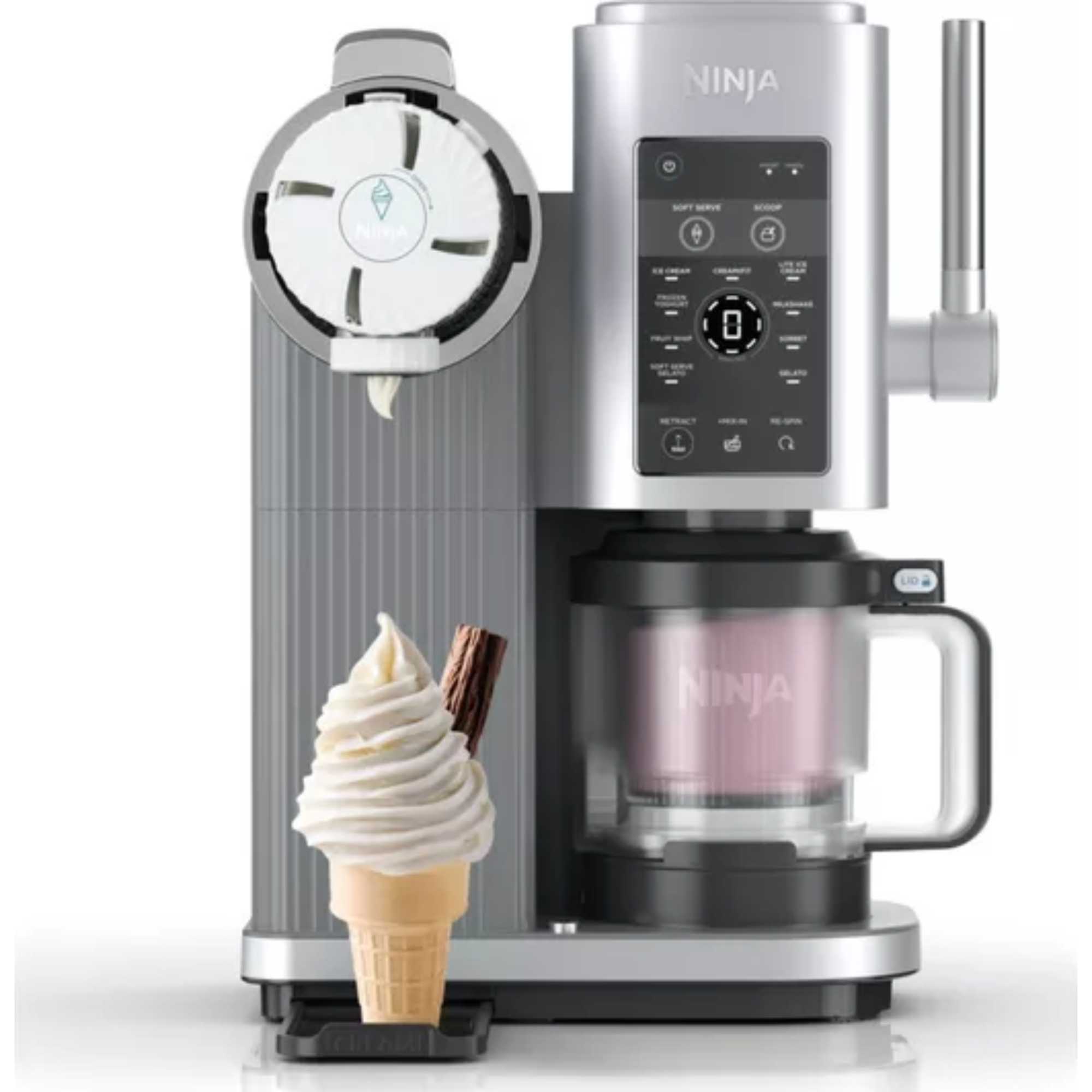 CREAMi Scoop & Swirl 13-in-1 Soft Serve & Ice Cream Maker - NC701UK | NIN